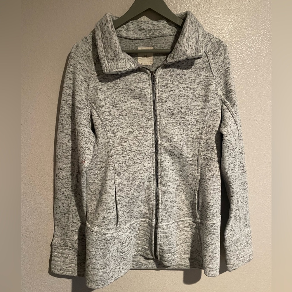 Thread & Supply Heather Gray Full-Zip Sweatshirt Jacket